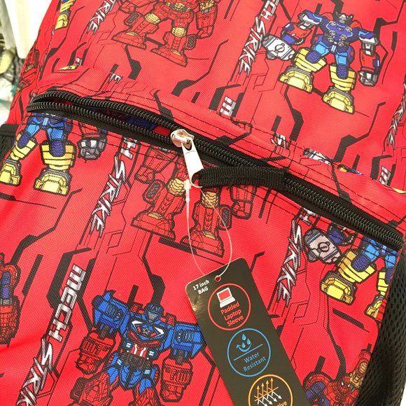 MARVEL Avengers Mech Strike Backpack Book Bag Back to School NWT - Picture 2 of 14